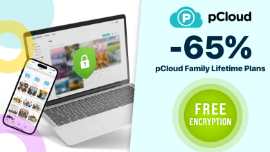 حماية بيانات عائلتك بأكملها مدى الحياة مع خصم ما يصل إلى 65 ٪ على PCLOUD اليوم