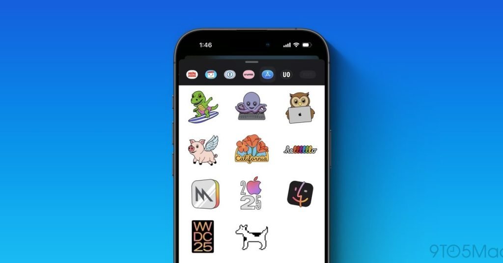 وصلت ملصقات iMessage الجديدة لـ WWDC للتو إلى تحديث التطبيق
